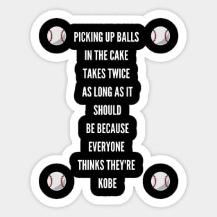 Baseball Gift for Player or Coach Sticker